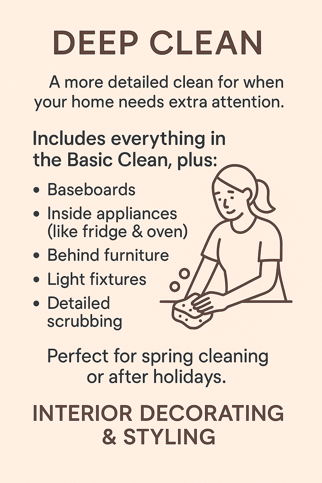 Residential and commercial cleaning by Luxe Interiors Cleaning in Salisbury and surrounding areas