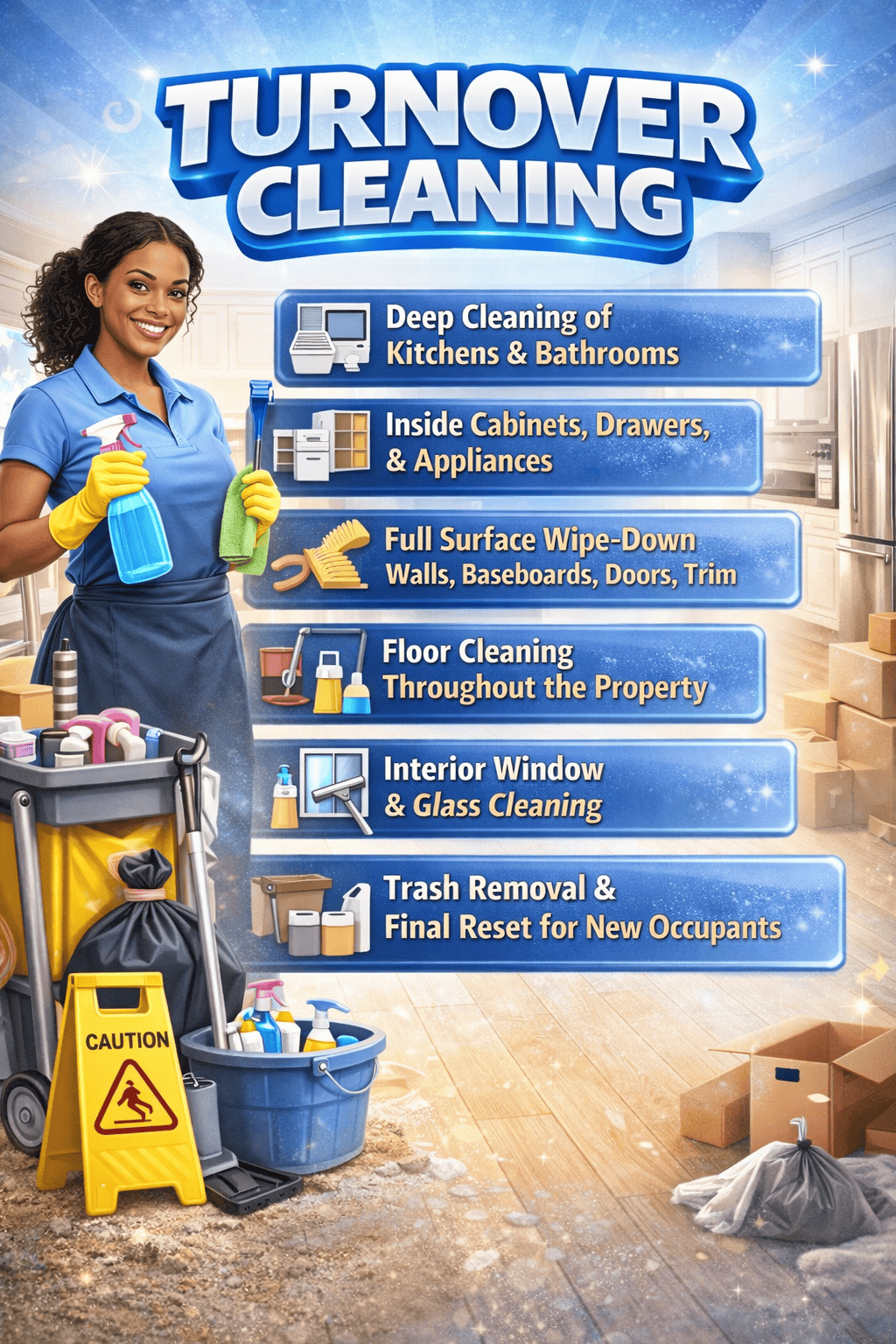 Luxe Interiors Cleaning offering detailed cleaning for homes in Salisbury and surrounding areas